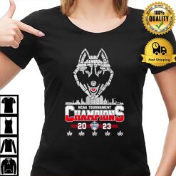 5X Ncaa Tournament Champions Uconn Huskies Players Names Logo T-Shirt