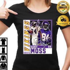 Fooball Legend Signature Vintage Retro 80S Randy Moss T-Shirt