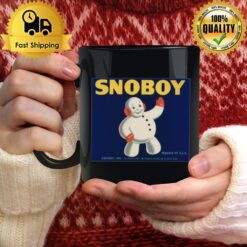 Food Crate Label Snoboy Snowman Fruit Vegetable Produce Mug