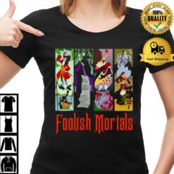 Foolish Mortals Stretching Room Haunted Mansion Hitch Hiking Ghosts T-Shirt