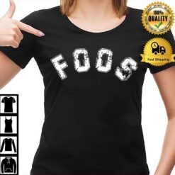 Foos Grey Logo Distressed Design Foo Fighter T-Shirt