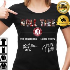 Football Anniversary Roll Tide Tua Tagovailoa Jalen Hurts Alabamao Crimsonj Tiden T-Shirt