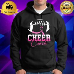 Football Cheer Coach Pink Ribbon Breast Cancer Awareness Hoodie