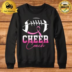 Football Cheer Coach Pink Ribbon Breast Cancer Awareness Sweatshirt