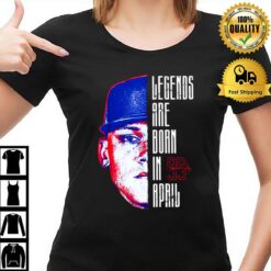 Football Player Number 99 Aaron Judge Legends Are Born Apparel T-Shirt