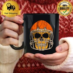 Football Player Skull Trick Or Treat Halloween Mug