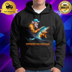 For Fishing Lover Hooked On Fishing Hoodie
