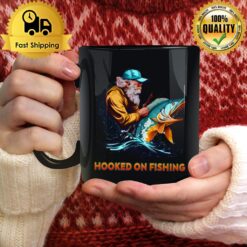 For Fishing Lover Hooked On Fishing Mug