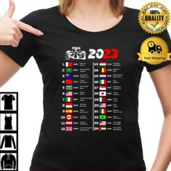 Formula One Calendar 2023 T-Shirt