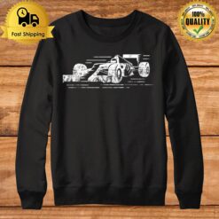 Formula Racecar Distressed Style Racing Sweatshirt