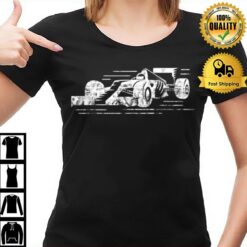 Formula Racecar Distressed Style Racing T-Shirt