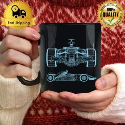 Formula Racing Car Silhouette Mechanical Engineering Draw Mug