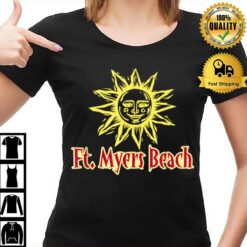 Fort Myers Beach Florida Vintage Mid Century Design T-Shirt