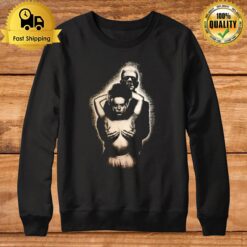 Frankenstein And Bride Of Frankenstein Scary Movie Sweatshirt