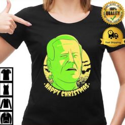 Frankenstein Biden Parody Happy Christmas T-Shirt