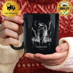 Frankenstein Black & White Lightning Scary Movie Mug