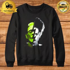 Frankenstein & Bride Split Scary Movie Universal Monsters Sweatshirt