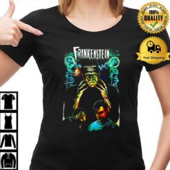 Frankenstein Electricity Scary Movie Universal Monsters T-Shirt