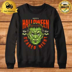 Frankenstein Scared Night Halloween Sweatshirt