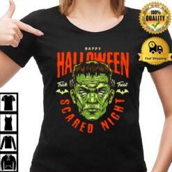 Frankenstein Scared Night Halloween T-Shirt