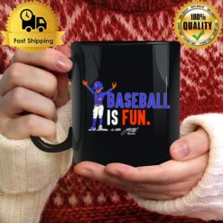 Frankie Lindor Baseball Is Fun Signature Mug