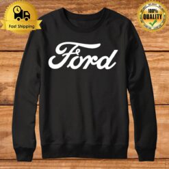 Frankie Muniz Wearing Ford Sweatshirt
