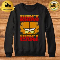 Garfield Don'T Know Don'T Care Sweatshirt