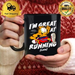 Garfield I'M Great At Running Late Mug