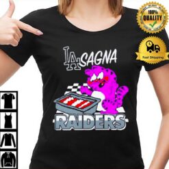 Garfield Los Angeles Dodgers Sagna Raiders T-Shirt