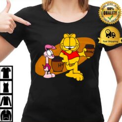 Garfield Winnie The Pooh Winnie The Garfield Many Lands Awesome Anime T-Shirt