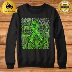 Gastroparesis Awareness Survivor Fighter Leopard Sweatshirt