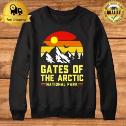 Gates Of Arctic National Park Vintage Retro Sunset Alaska Sweatshirt