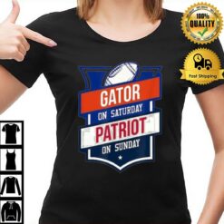 Gator On Saturday Patriot On Sunday Gainesville T-Shirt