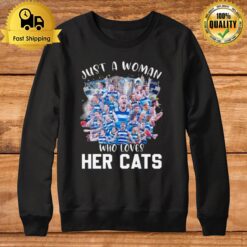 Geelong Cats Just A Woman Who Loves Her Cats 2022 Sweatshirt