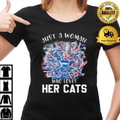 Geelong Cats Just A Woman Who Loves Her Cats 2022 T-Shirt