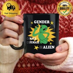 Gender Male Female Alien Finger Sign Peace Mug