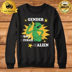 Gender Male Female Alien Finger Sign Peace Sweatshirt