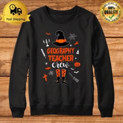 Geography Crew Teacher Spooky Vibes Halloween Costumes Sweatshirt