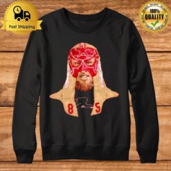 George Kittle San Francisco 49Ers Luchador Mask Portrai Sweatshirt