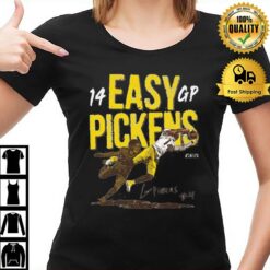George Pickens Pittsburgh Easy Pickens 14 Gp Signature 2023 T-Shirt