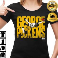 George Pickens Pittsburgh One Hand Catch Bold T-Shirt