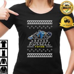 George Russell Christmas Pixel F1 Christmas T-Shirt