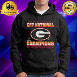 Georgia Bulldogs 2022 Cfp National Champions Back To Back Franklin 47 Hoodie