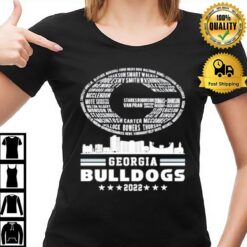 Georgia Bulldogs 2022 Players Names Champions Logo T-Shirt