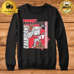 Georgia Bulldogs 2022 Southeastern Conference Champions Map Sweatshirt