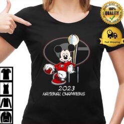 Georgia Bulldogs 2023 National Championship Mickey Mouse Champions T-Shirt
