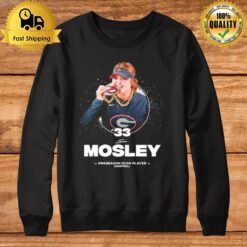 Georgia Bulldogs 33 Mosley Preseason D100 Player Softball Sweatshirt