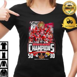 Georgia Bulldogs And Lsu Tiger Southeastern Conference Champions 2023 T-Shirt