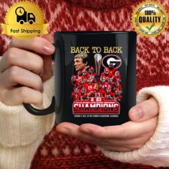 Georgia Bulldogs Back To Back 2023 College Football Playoff National Championship Champions Mug