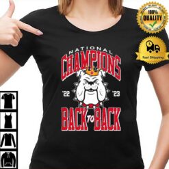 Georgia Bulldogs Back To Back 2023 National Champions T-Shirt
